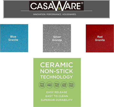 CasaWare recubrimiento antiadherente facilita limpieza y desmolde rápido.