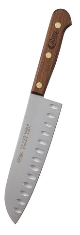 Cuchillo Santoku Case WR XX de 7 pulgadas con mango de nogal, ideal para rebanar con precisión