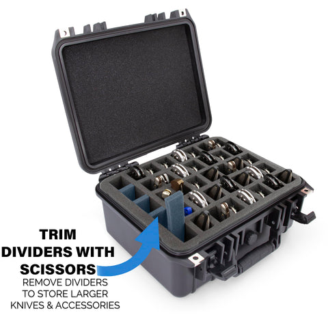 CASEMATIX dimensiones de 13x11x6 pulgadas para almacenamiento compacto.