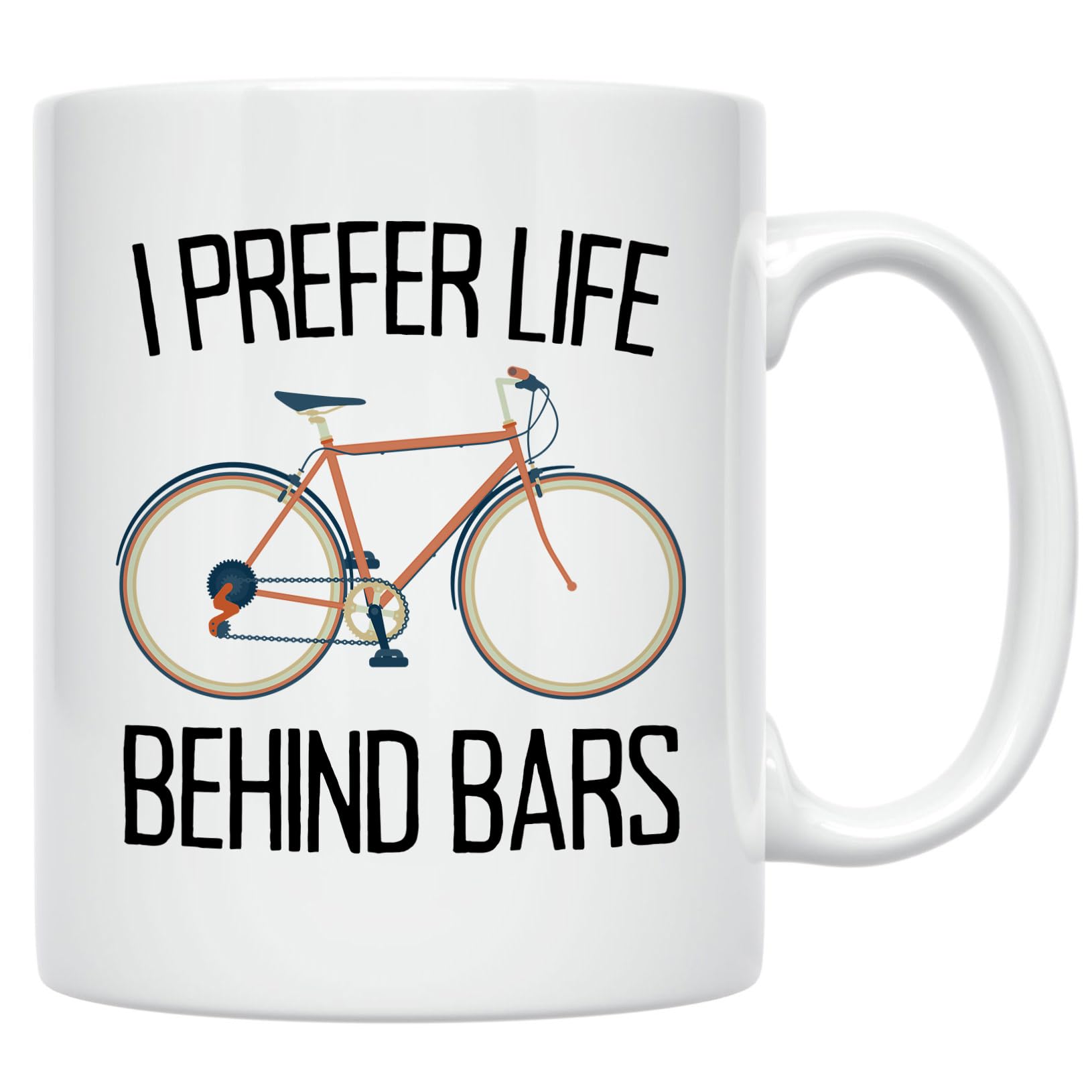 Taza Casitika con frase en dos caras para disfrutar en rutas en bicicleta
