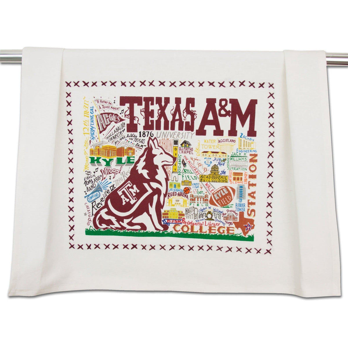 Catstudio: toalla de cocina con logotipo Texas A&M para decorar y secar