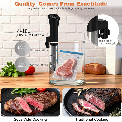 Circulación de agua en 3D CATTLEMAN CUISINE para cocción homogénea.