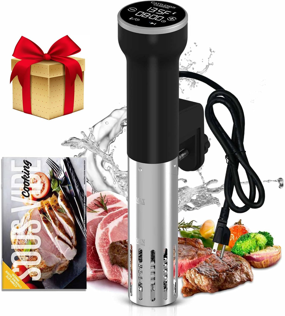 CATTLEMAN CUISINE Sous Vide con control remoto wifi para cocción precisa.