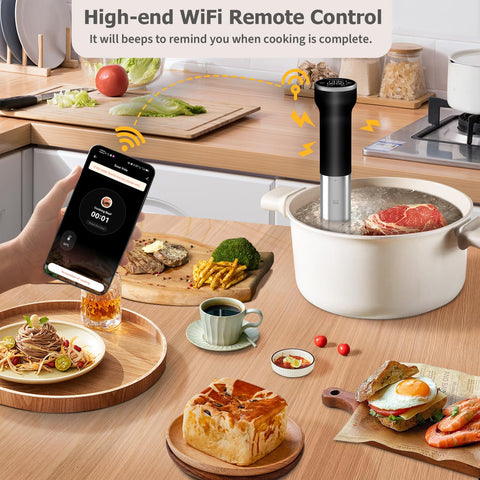 CATTLEMAN CUISINE Sous Vide con control remoto wifi para cocción versátil.