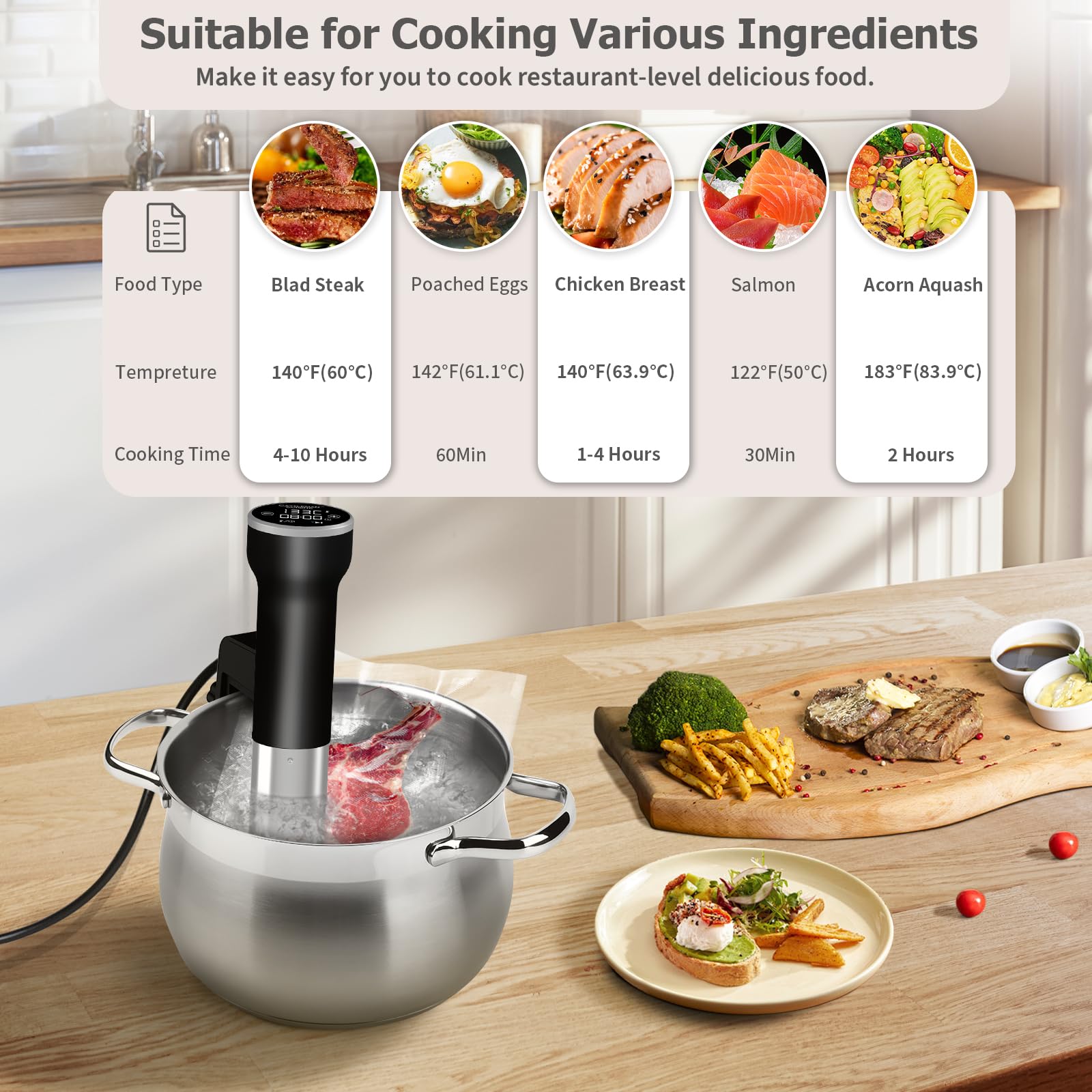 CATTLEMAN CUISINE Sous Vide con recetas en aplicación para cocinar sin complicaciones.