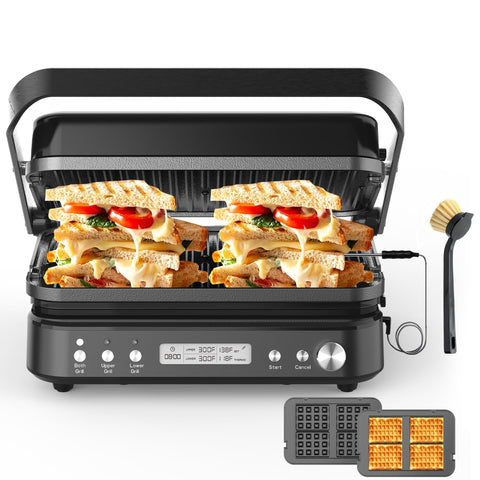 Prensa CATTLEMAN para sándwiches, dorado crujiente y rápido.