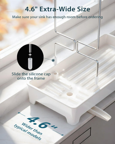 Caumic tubo drenaje silicona crema, dirige agua al fregadero.