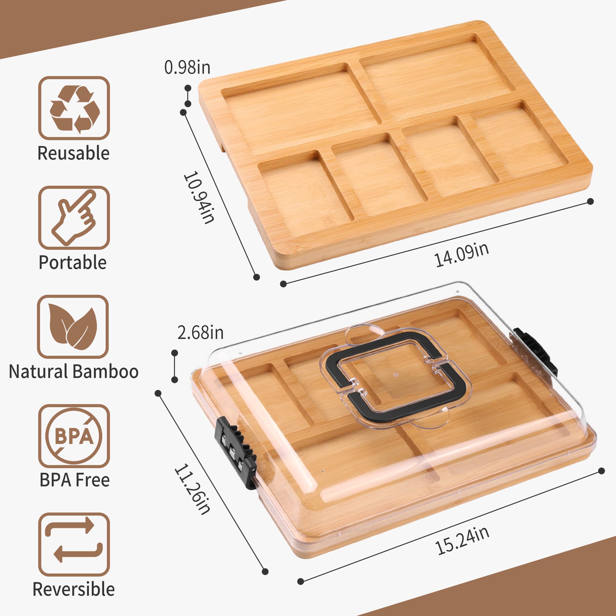 CAWIU Diseño portátil para viajes y picnics