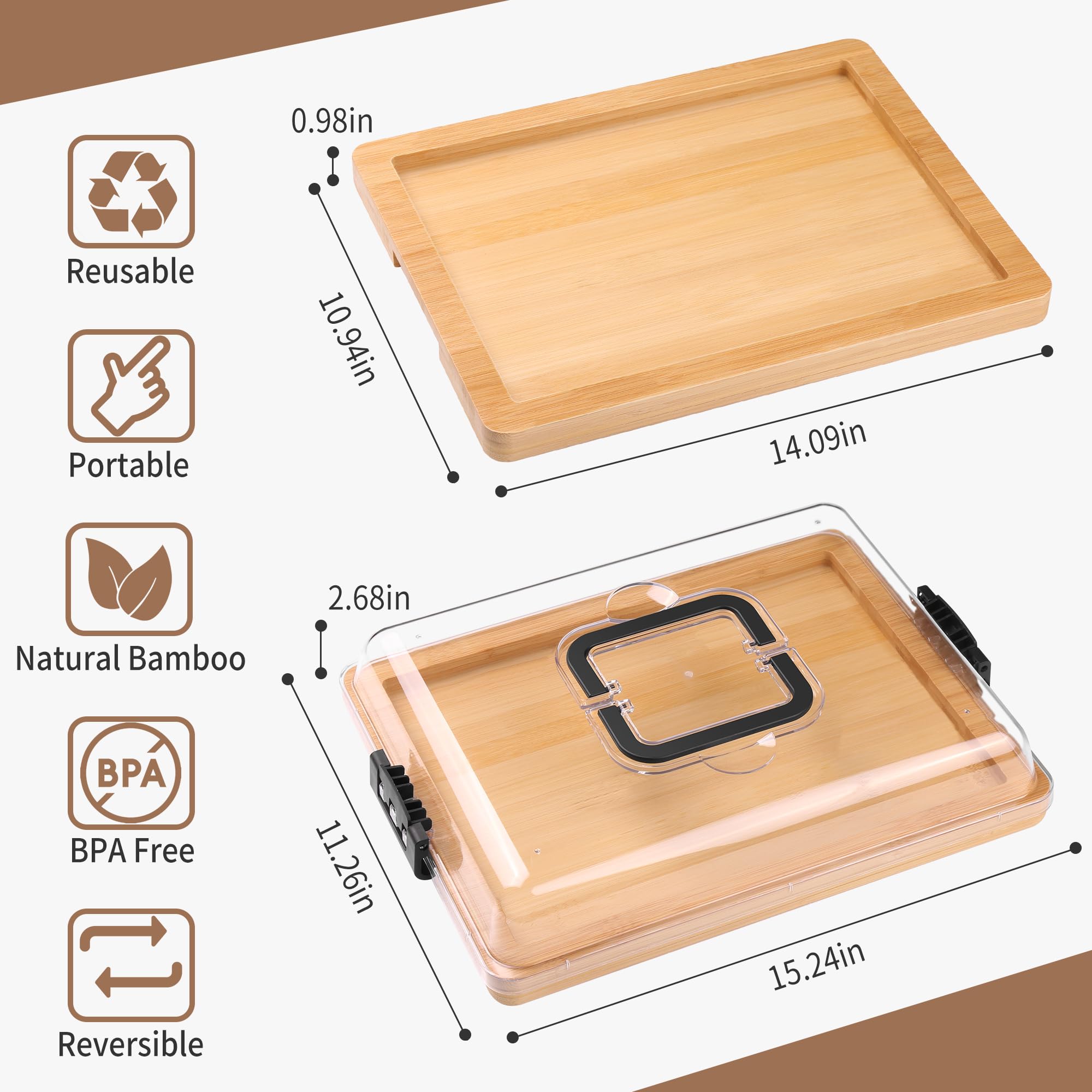 CAWIU juego de 4 herramientas para queso incluido con la tabla.