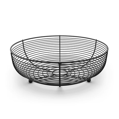 CAXXA cesta para frutas de encimera con malla negra ideal para exhibir frutas frescas