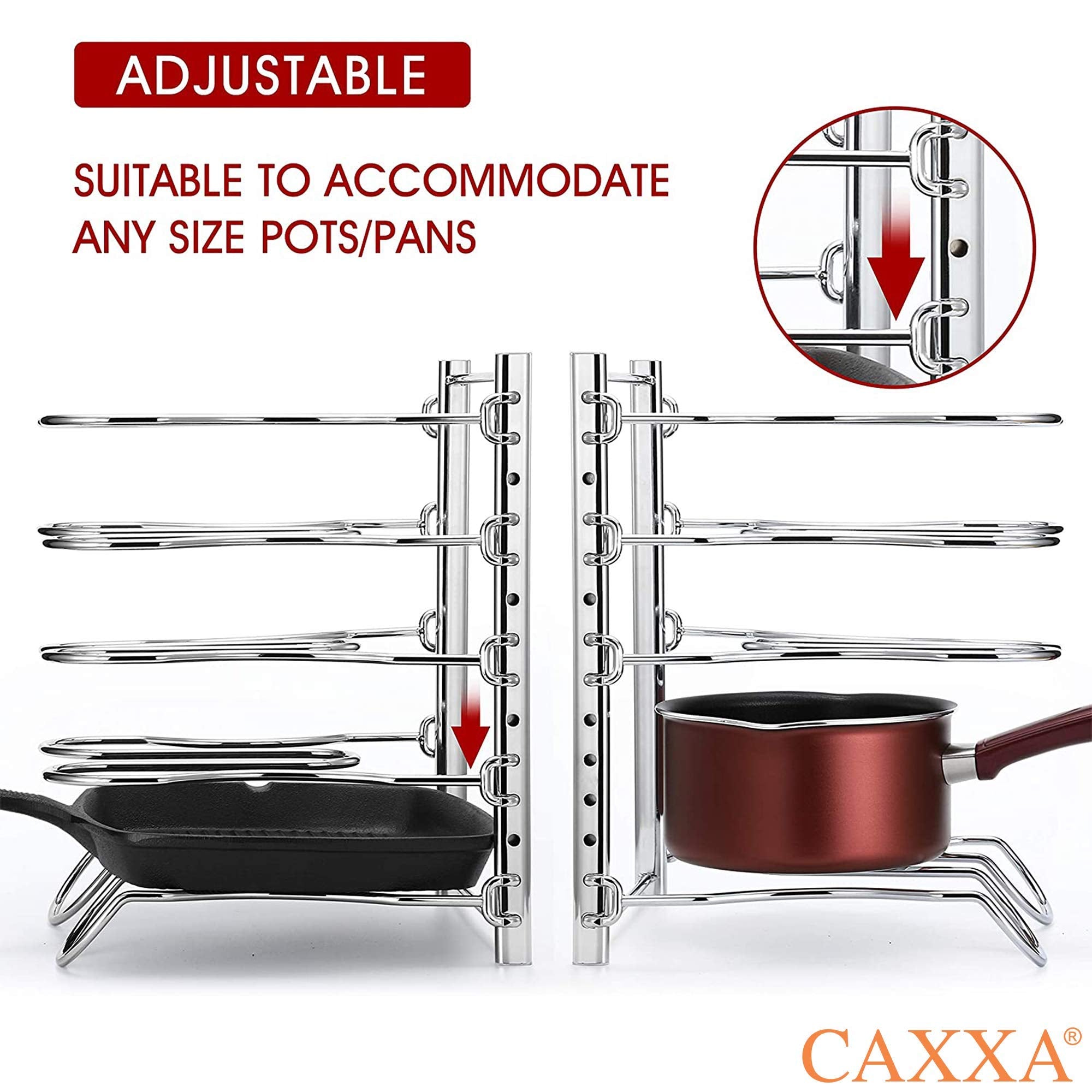 CAXXA divisores ajustables permiten adaptar alturas según utensilios