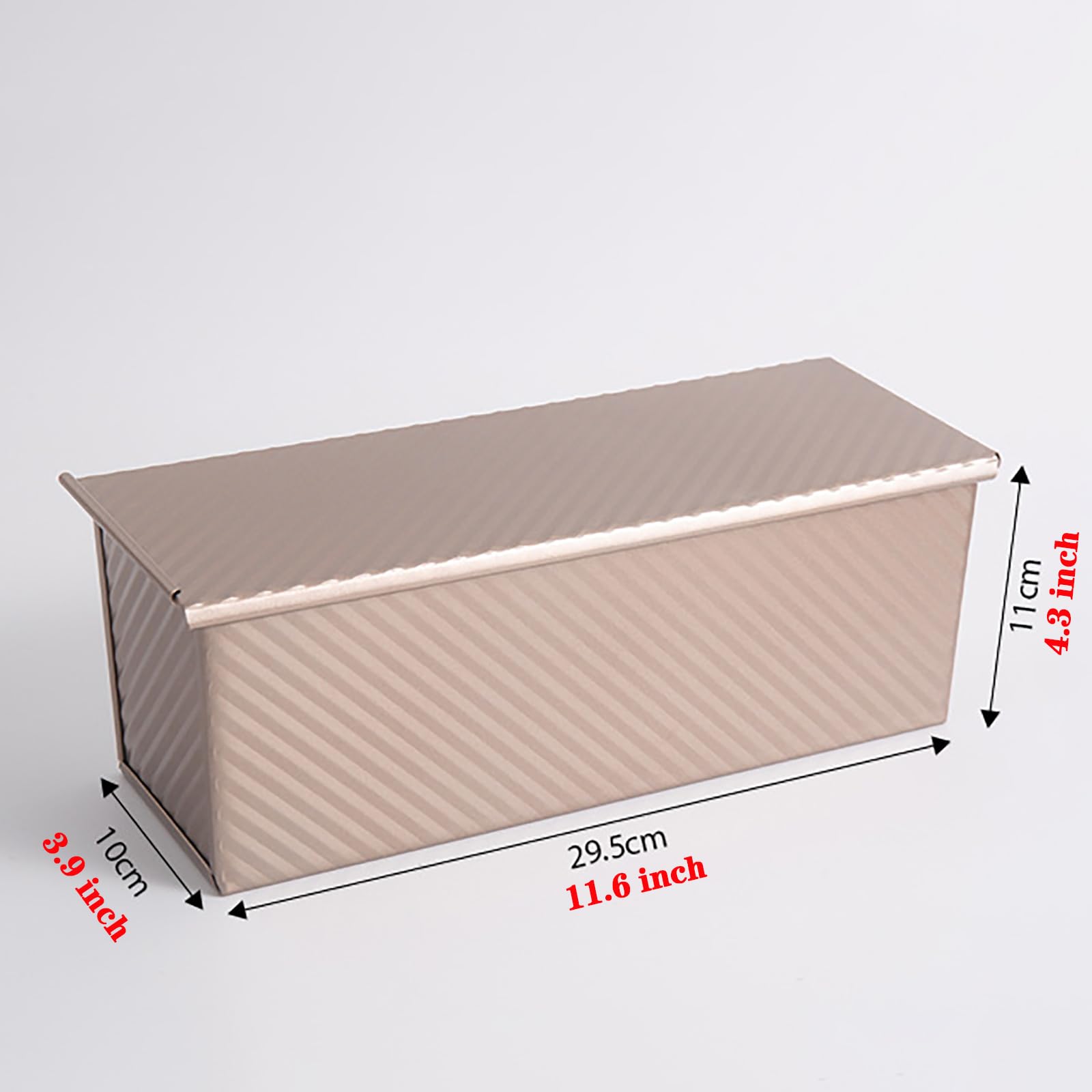 Cayanmydery Pan Pullman con superficie corrugada realza la corteza.