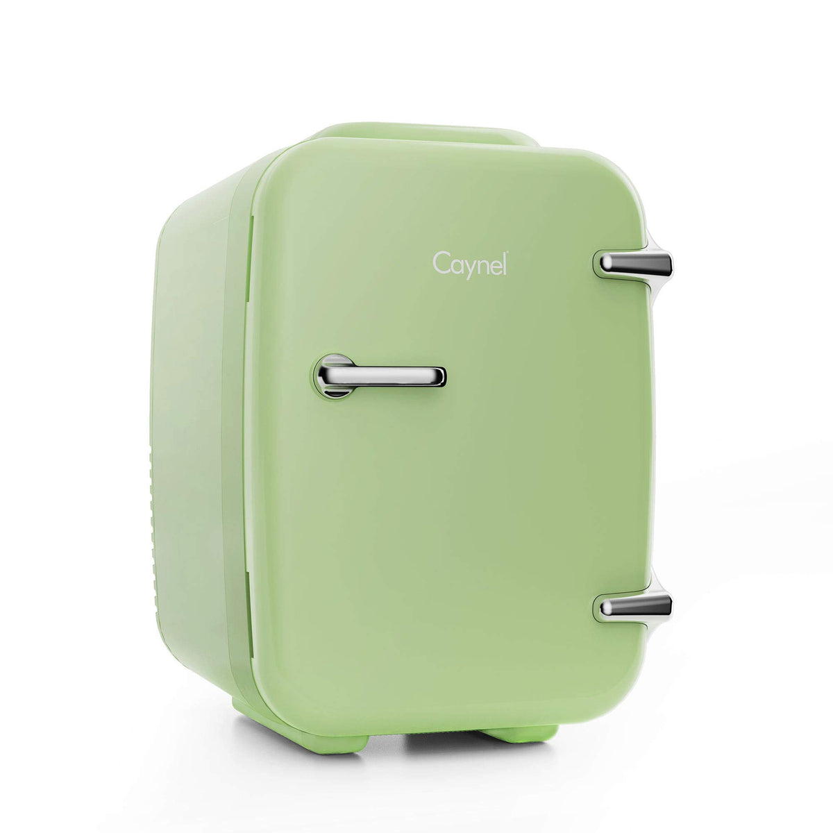 Caynel frigorífico portátil con enfriamiento compacto para cosméticos y bebidas.