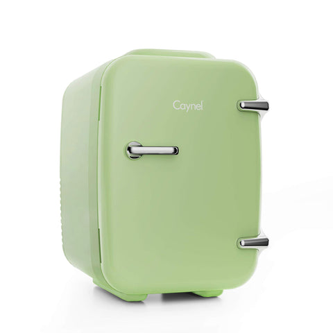 Caynel frigorífico portátil con enfriamiento compacto para cosméticos y bebidas.