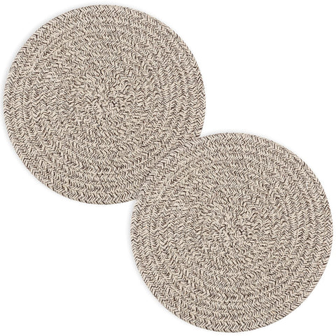 Conjunto marrón de salvamanteles para uso diario y decoración rústica.