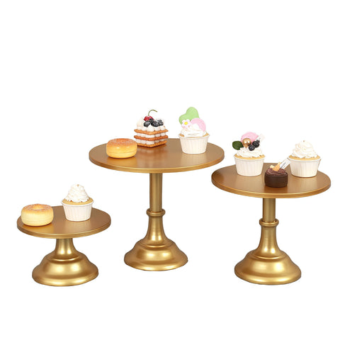 CBBZJY conjunto de soportes para pasteles dorados de 8 pulgadas, exhibición elegante