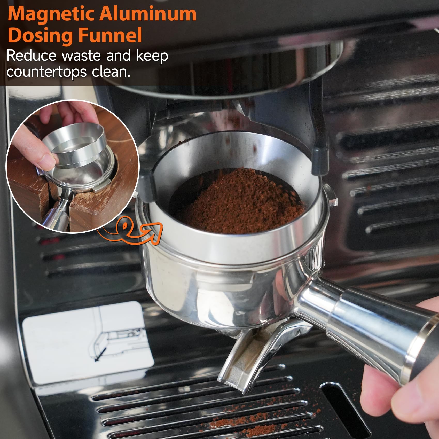 CCDobbs herramienta WDT para espresso que deshace grumos y mejora la cama de café.