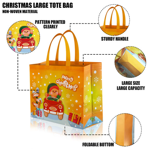 CCINEE bolsa regalo con asa de muñeco de nieve, opción reutilizable y divertida
