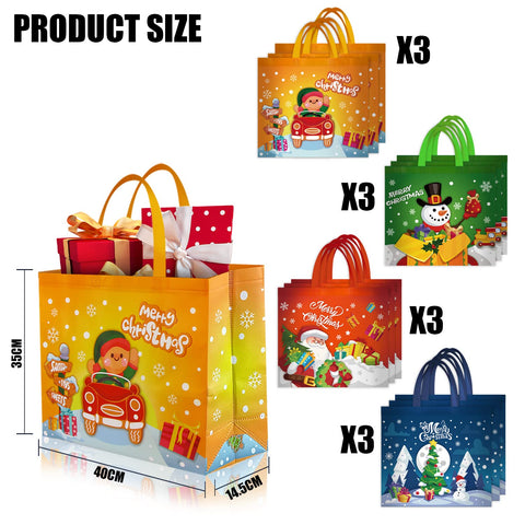 CCINEE bolsa regalo con asa de Santa, perfecta para envolver regalos festivos