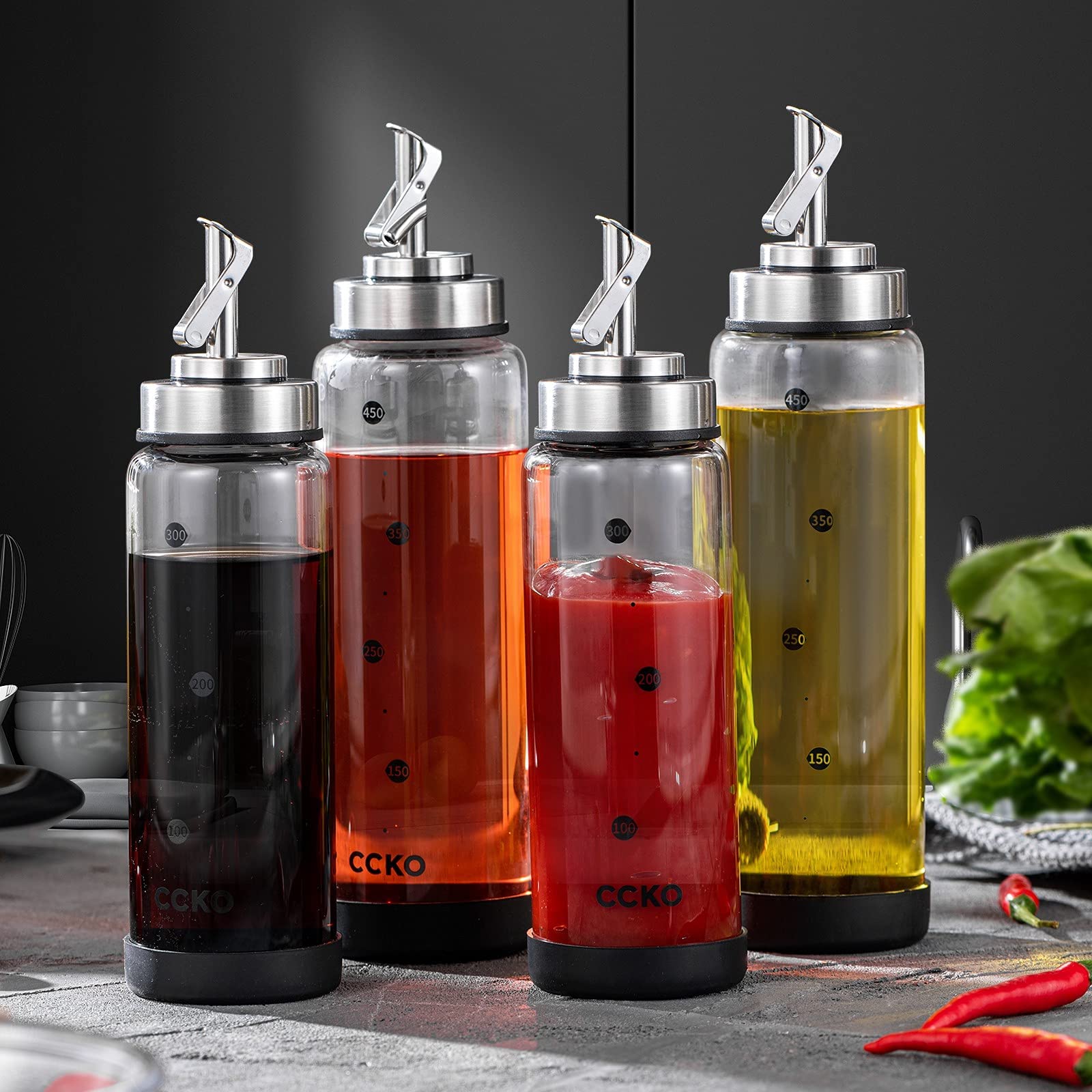 ccko boquilla acero inoxidable antigoteo para verter con precisión.