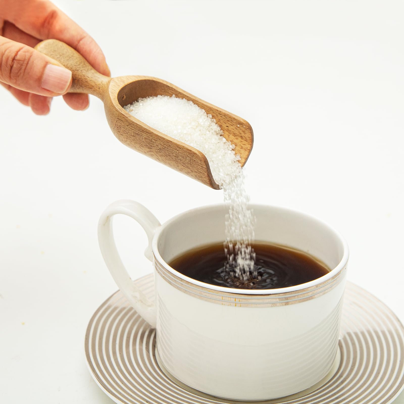 CDEHQFB: Cucharas para café molido, diseño sostenible para mediciones diarias.