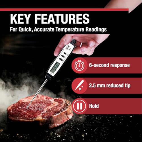 CDN termómetro impermeable ideal para cocinas con humedad.