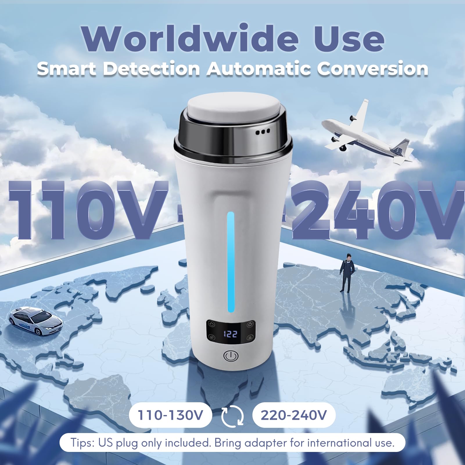 Ceaplot Olla Viaje con Cuatro Temperaturas para bebidas y fórmula.