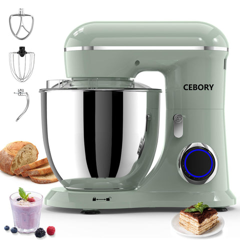CEBORY mezcladora 3 en 1 vista frontal, ideal para hornear y batir de forma eficiente.