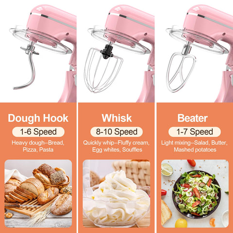 CEBORY 3-en-1 cuenco desmontable facilita limpieza y cambio de accesorios para repostería