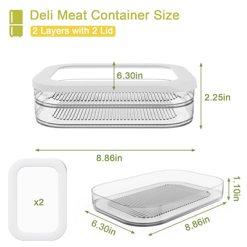 Cecnamt contenedor transparente para ver ingredientes sin abrir.