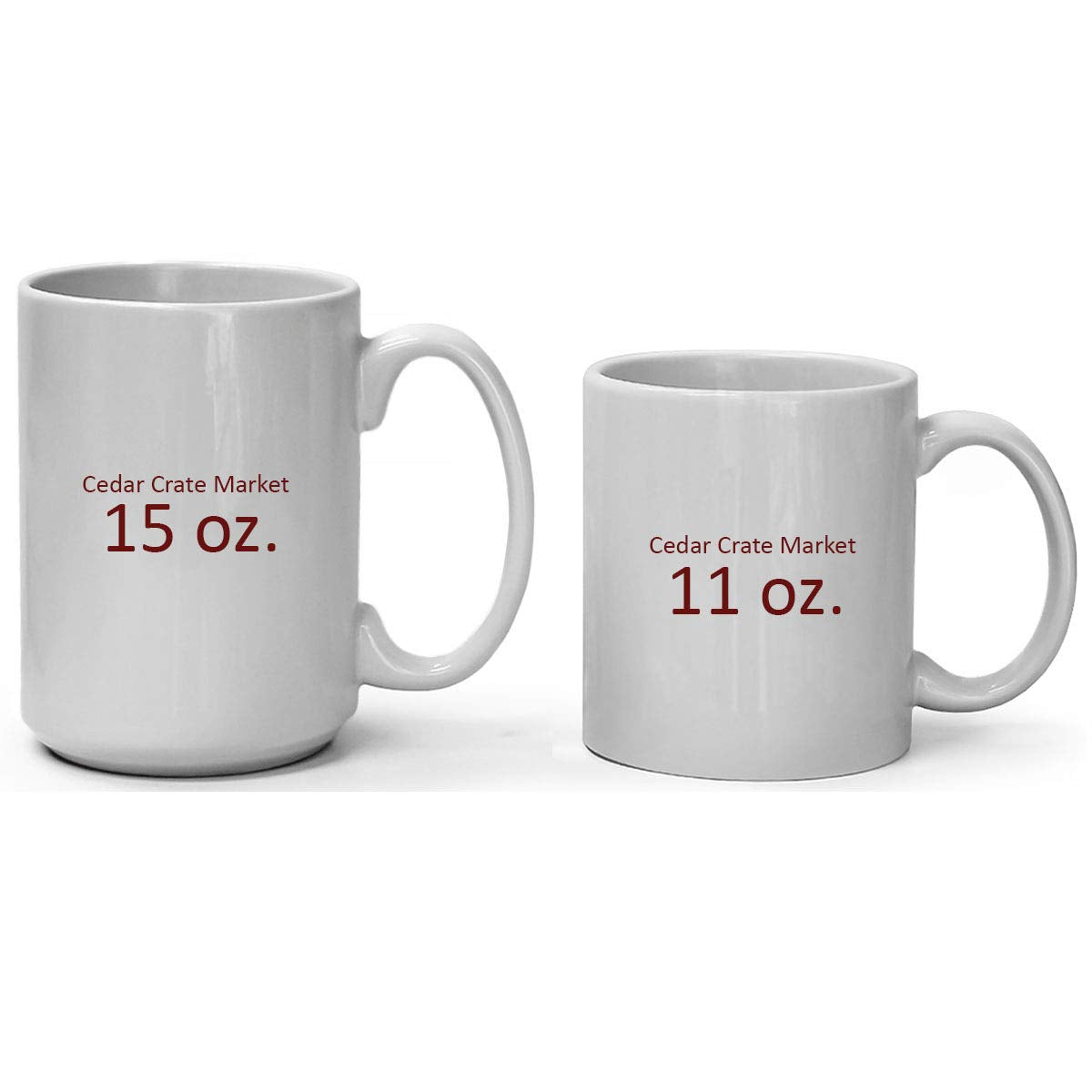 Taza Cedar Crate Market para uso diario en escritorio