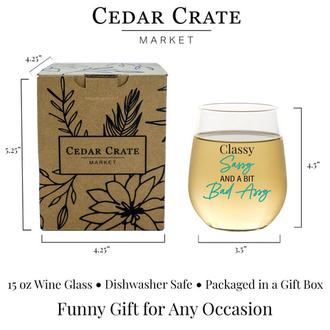 Vaso para vino Cedar Crate Market, ideal para cenar y compartir.