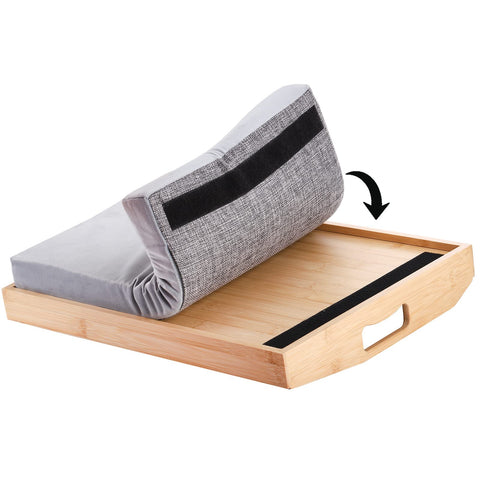 Cedilis almohada desmontable para bandeja, confort suave y limpieza fácil.