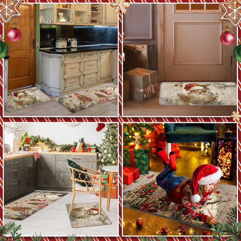 Ceenna alfombra navidad para cocinas y espacios, uso versátil y decorativo.