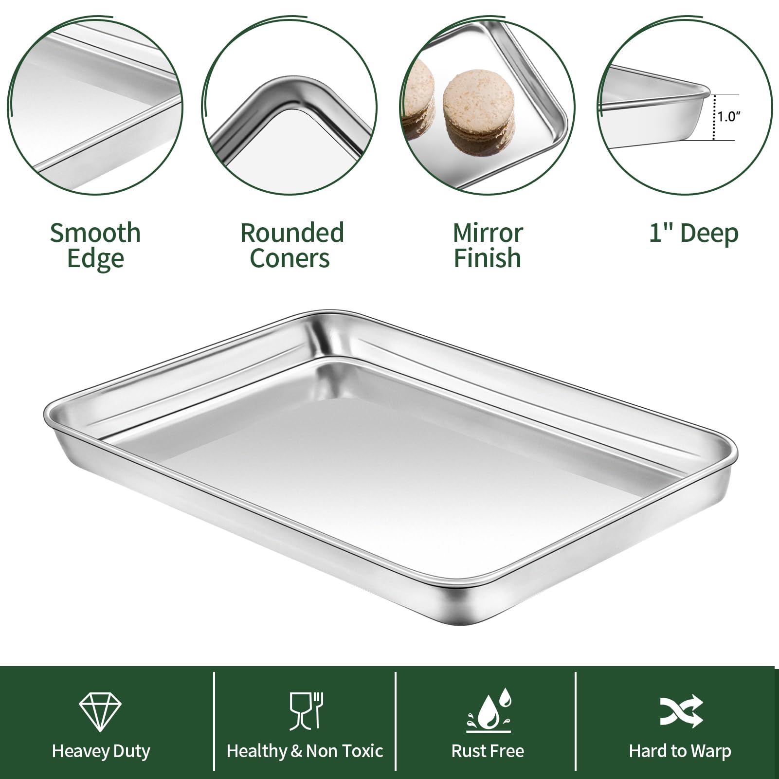 CEKEE acero inoxidable sin recubrimiento, seguro para alimentos y duradero