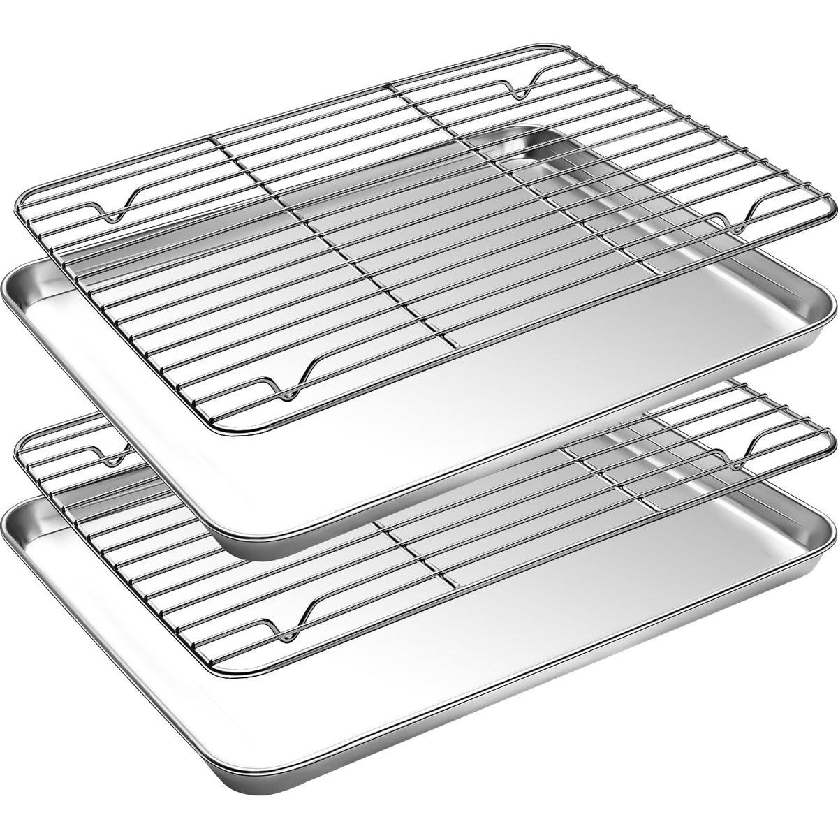 CEKEE bandeja para hornear 18x12 con rejilla, horneado eficiente y limpio