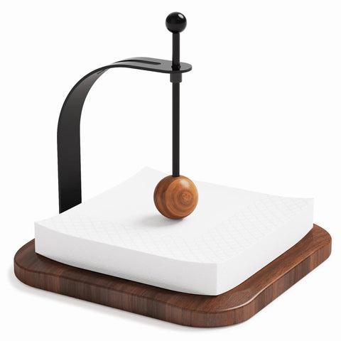 Celestree porta-servilletas de nogal para mesa, mantiene el orden y elegancia.