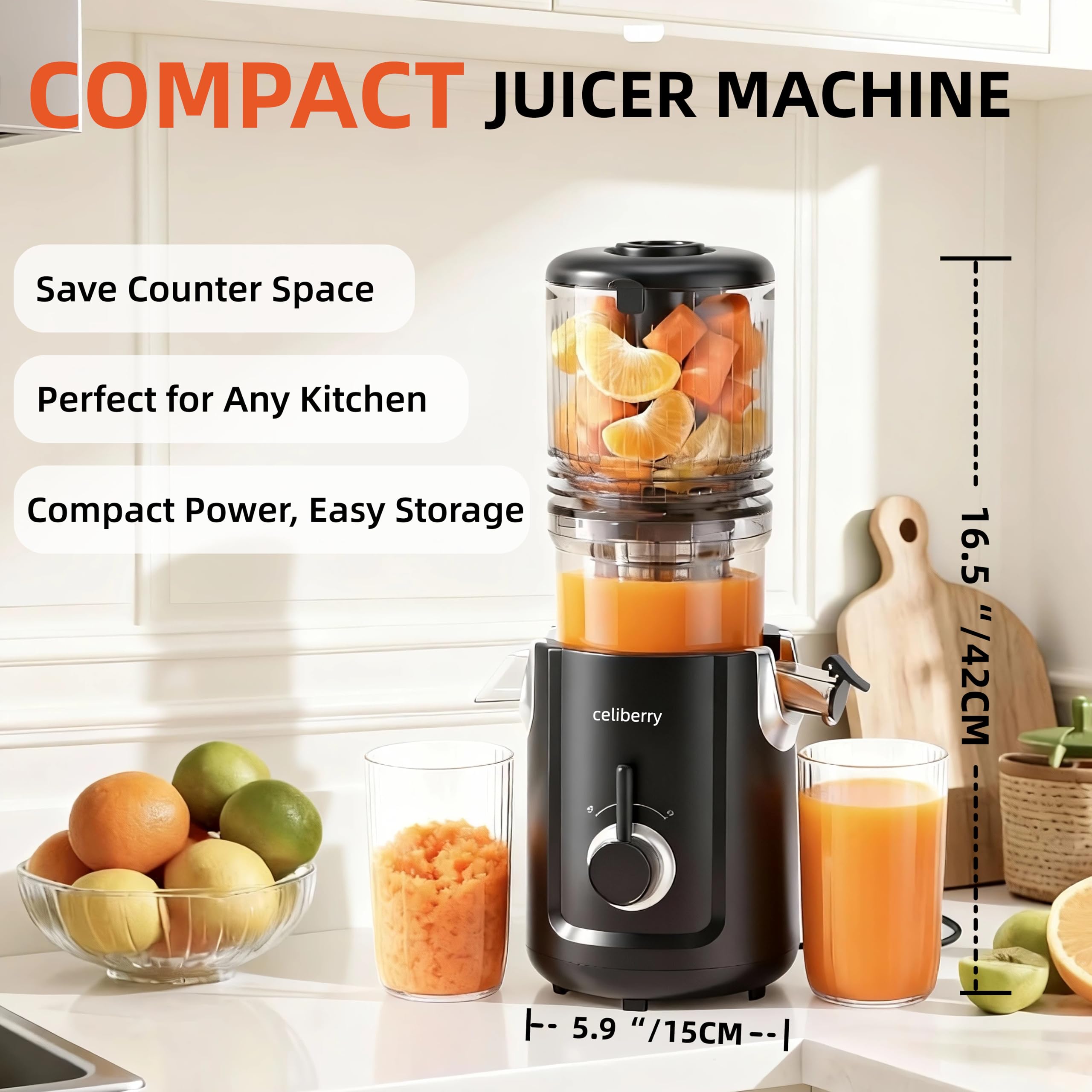 Materiales aptos para alimentos en Celiberry extractor de jugos