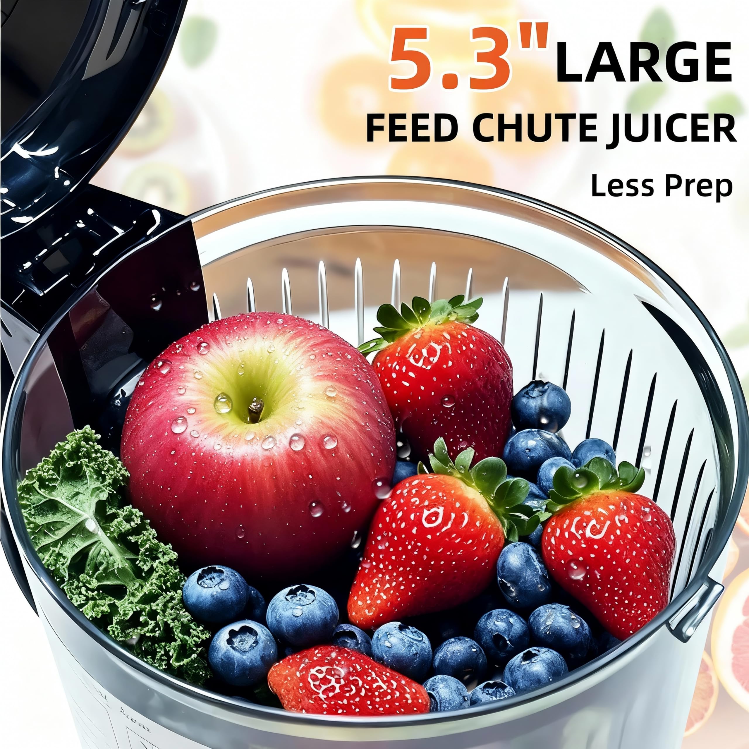 Celiberry extractor de jugos con tolva de 68 oz para lotes grandes