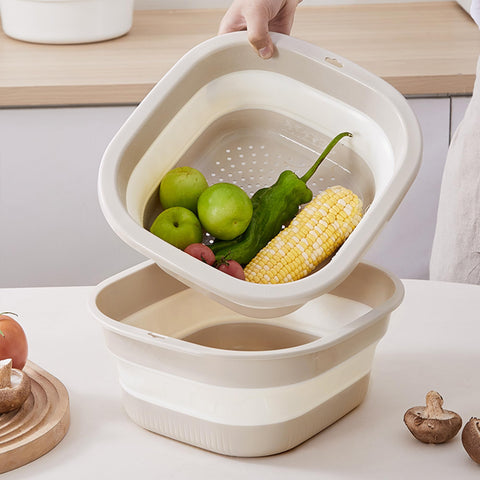 Cemome cuenco de lavado compacto para cocina, ideal en viajes y camping.