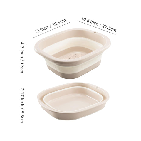 Cemome diseño doble uso: escurridor y cuenco para frutas y verduras.