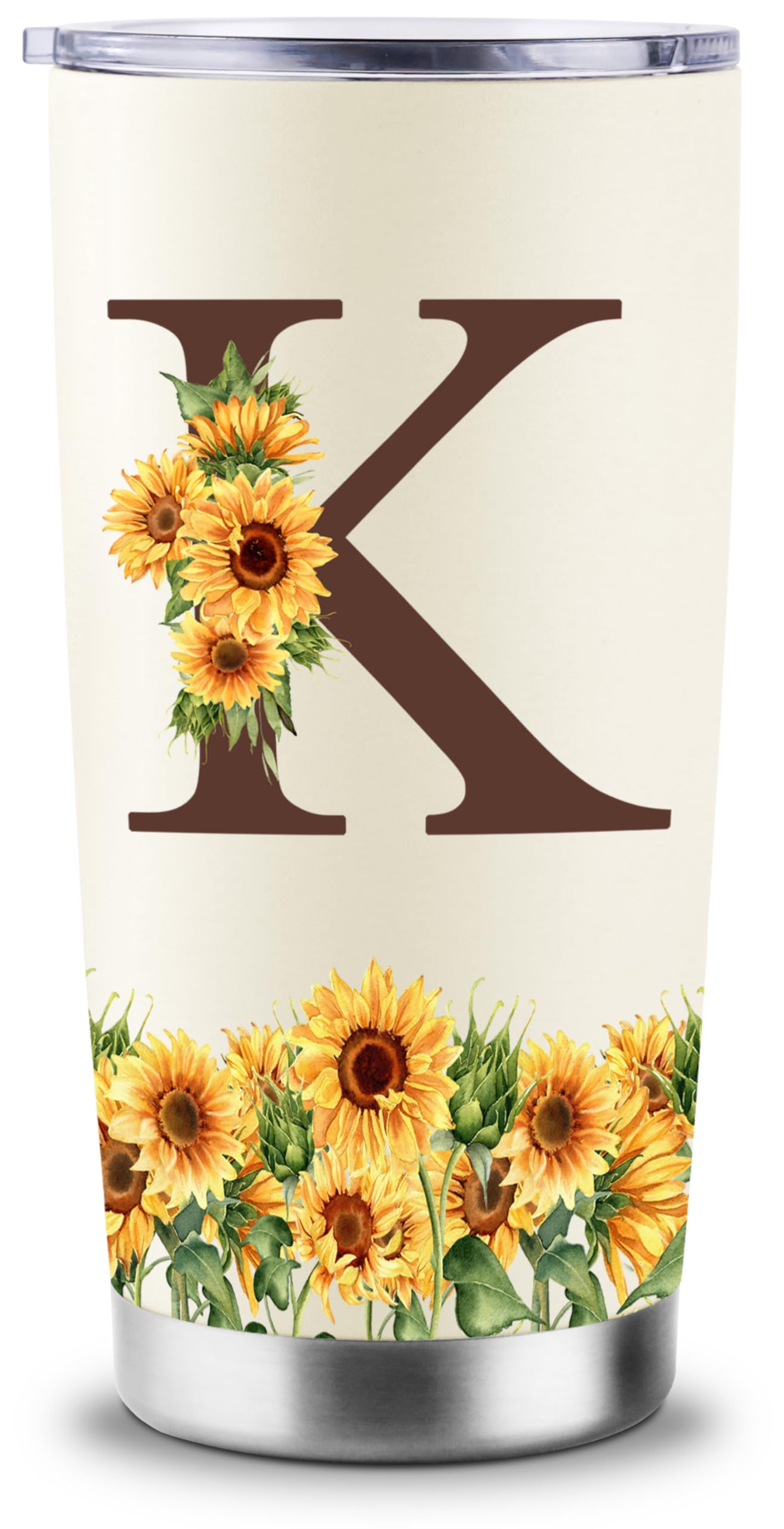 CENDARTE girasol 20oz: taza elegante que mantiene bebidas caliente o fría por más horas.