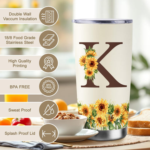 CENDARTE girasol monogramada: regalo ideal para mujer.