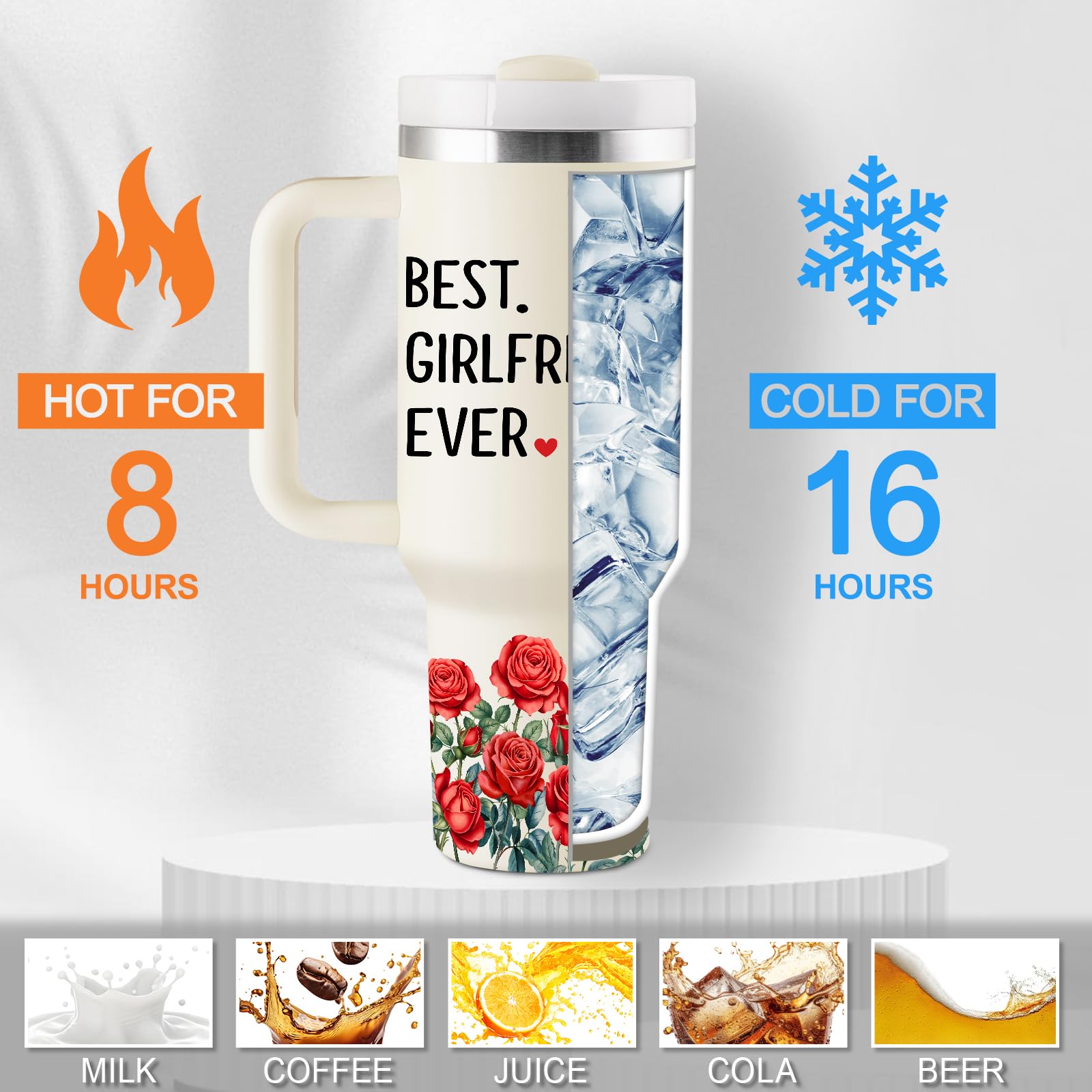 Vaso inoxidable CENDARTE de alta durabilidad para coche y viajes.