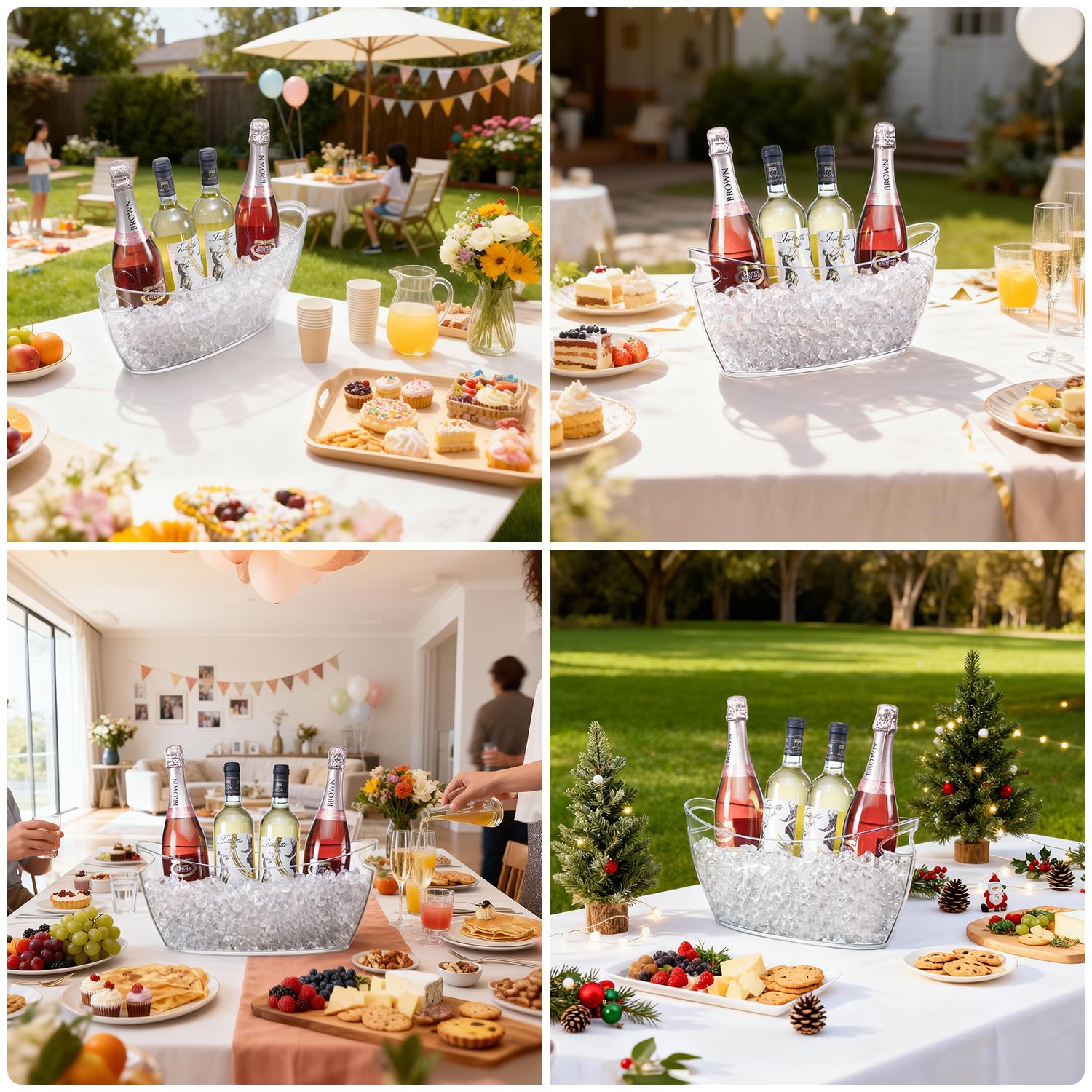 Cenjeery diseño de bote moderno para mesas de celebración.