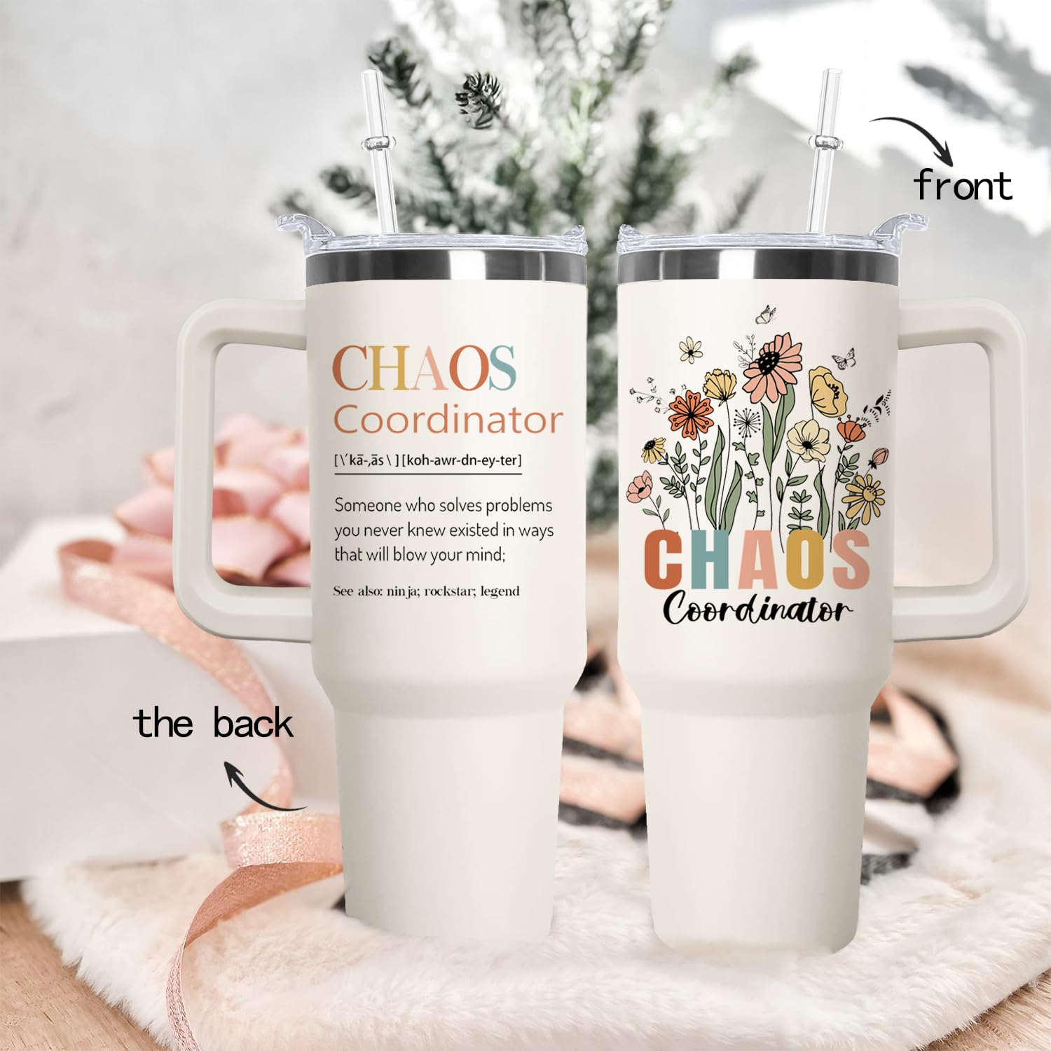 Ceovfoi Chaos Tumbler encaja en portavasos del coche.