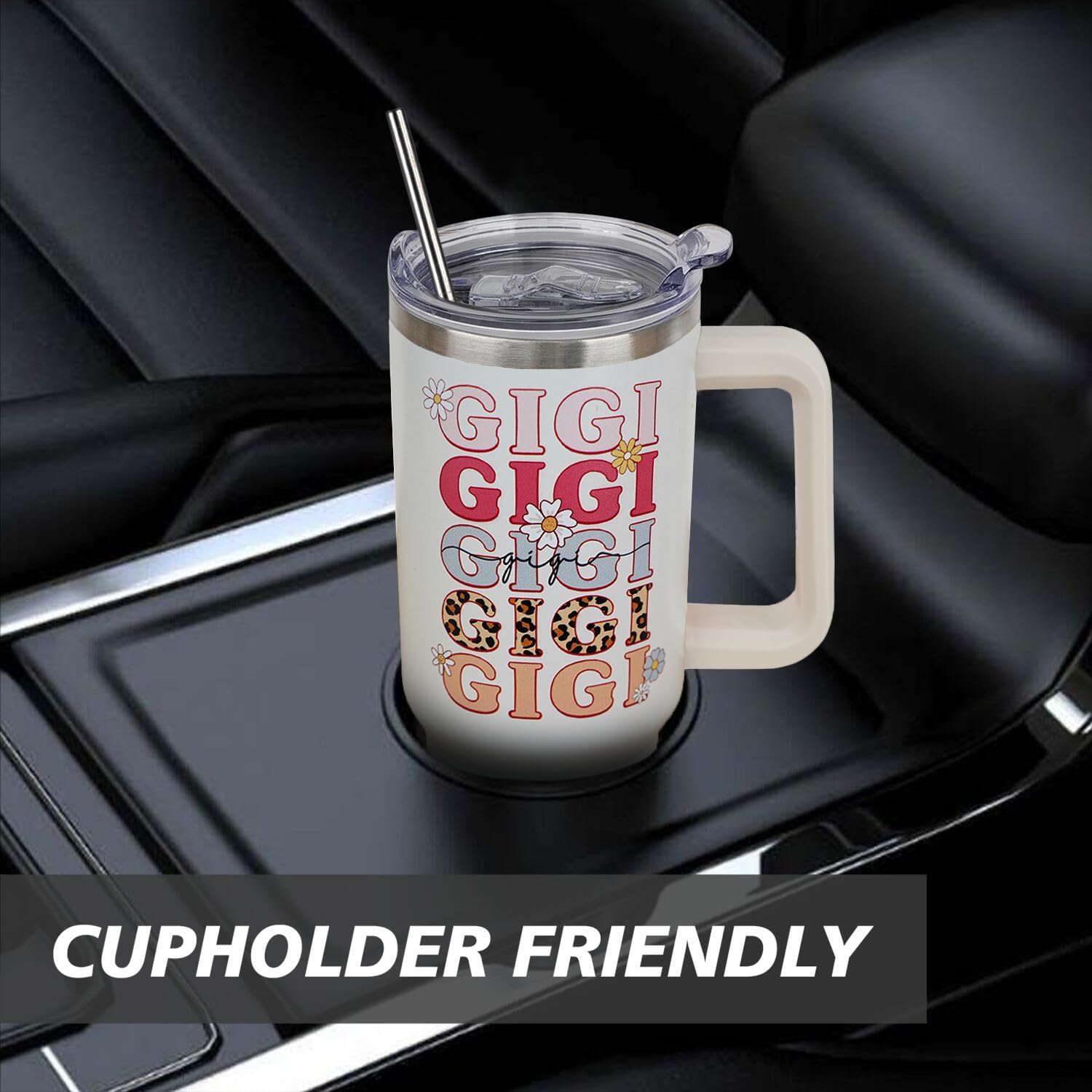 Ceovfoi Gigi 40oz vaso térmico con aislamiento para mantener la temperatura.