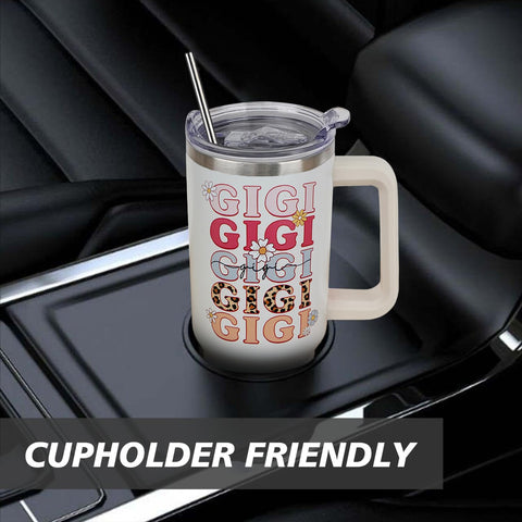 Ceovfoi Gigi 40oz vaso térmico con aislamiento para mantener la temperatura.