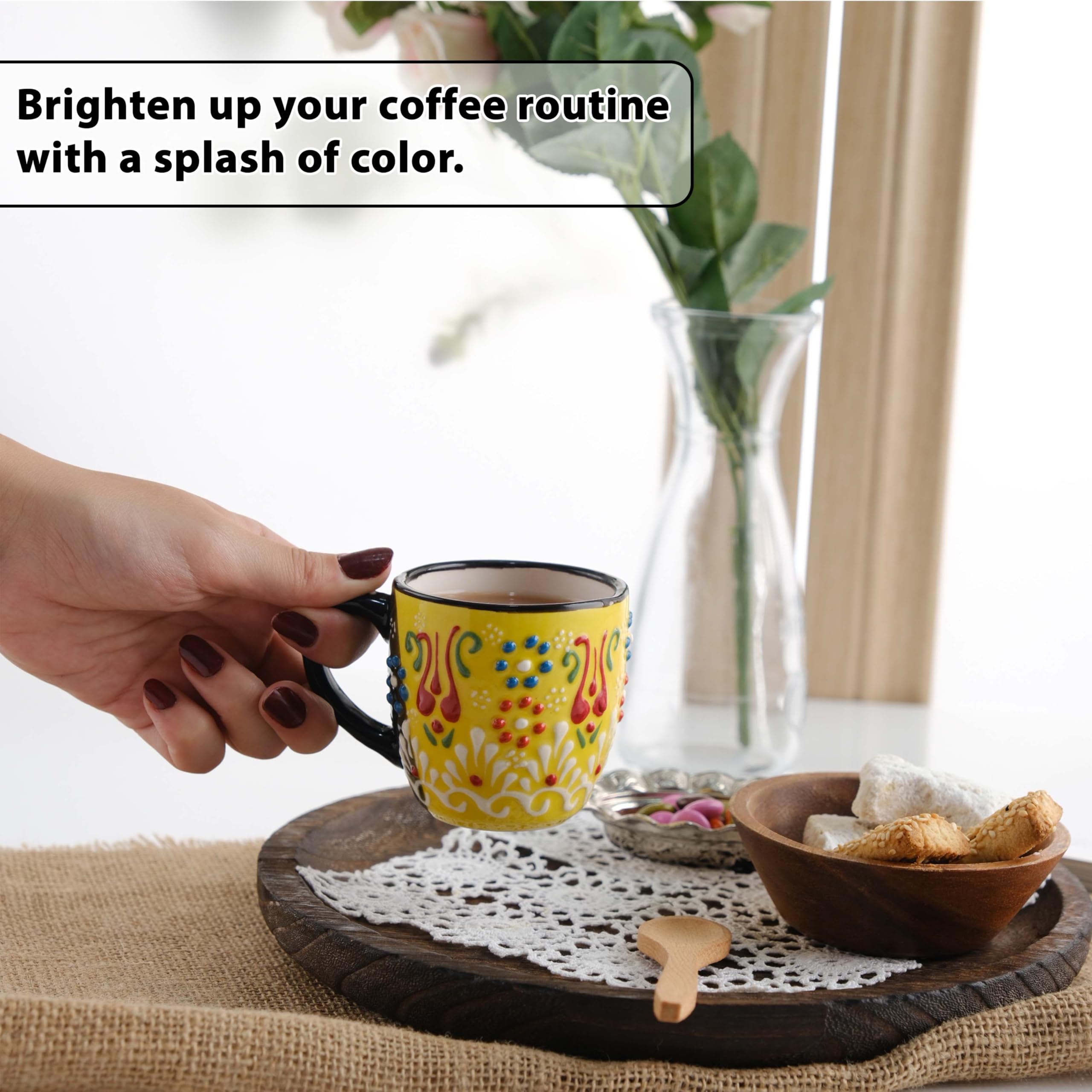 Conjunto Ceramicci de café expreso para uso diario en casa.