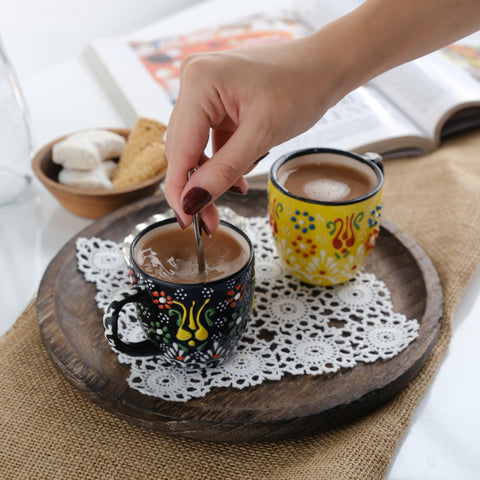 Ceramicci tazas expreso, cerámica libre de plomo y BPA.